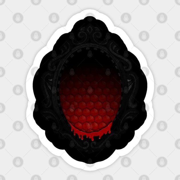 Victorian creepy blood honey frame Sticker by wet_chicken_lip